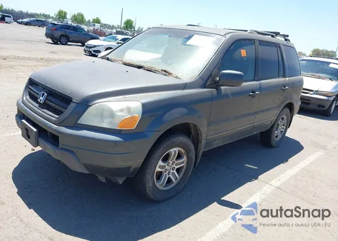 2005 Honda Pilot Ex-L из США, поврежденный, VIN 2HKYF18515H546209